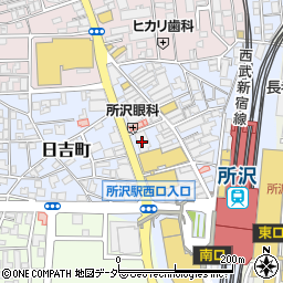ザ・パークハウス所沢日吉町周辺の地図