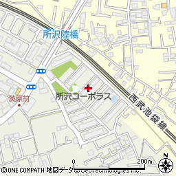 所沢コーポラスＣ棟周辺の地図