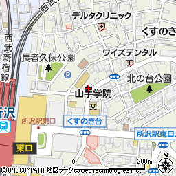 カレーハウスＣｏＣｏ壱番屋所沢駅東口店周辺の地図