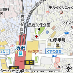 ローソン所沢駅東口店周辺の地図