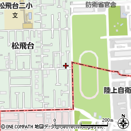 千葉県松戸市松飛台128-1周辺の地図