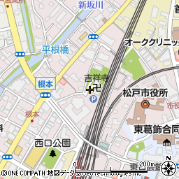 千葉県松戸市根本周辺の地図