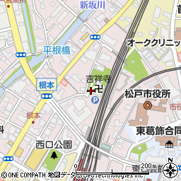 千葉県松戸市根本周辺の地図