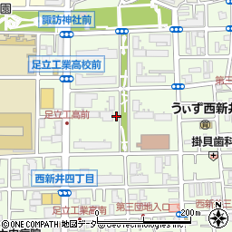 東京都足立区西新井3丁目周辺の地図