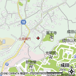 千葉県成田市土屋14周辺の地図