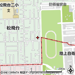 千葉県松戸市松飛台128-7周辺の地図