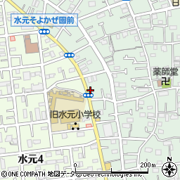 備長扇屋東水元店周辺の地図