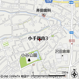 埼玉県所沢市小手指南3丁目周辺の地図