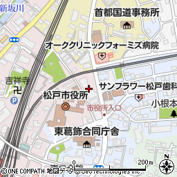 千葉県松戸市根本351周辺の地図