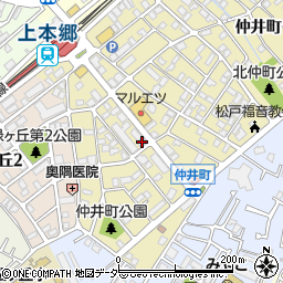 松戸学院周辺の地図