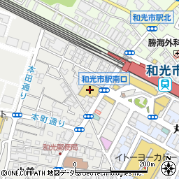 西友和光市駅前店周辺の地図
