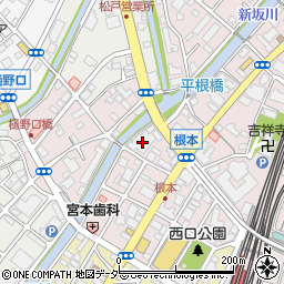 千葉県松戸市根本11-1周辺の地図