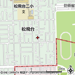 千葉県松戸市松飛台124-6周辺の地図