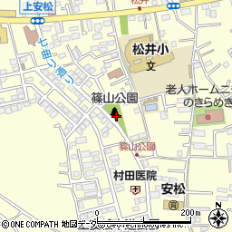 篠山公園周辺の地図