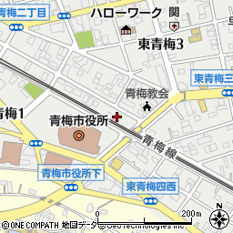 東京都青梅市東青梅3丁目9-14周辺の地図