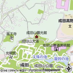 成田山霊光館周辺の地図