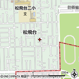千葉県松戸市松飛台124周辺の地図