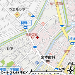 千葉県松戸市根本68周辺の地図