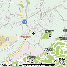 千葉県成田市土屋41周辺の地図