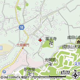 千葉県成田市土屋12周辺の地図