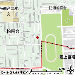 千葉県松戸市松飛台128周辺の地図