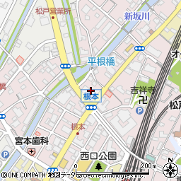 千葉県松戸市根本12周辺の地図