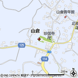 山倉山観福寺周辺の地図