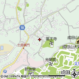 千葉県成田市土屋13周辺の地図