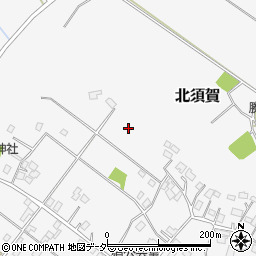 千葉県成田市北須賀周辺の地図