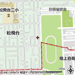 千葉県松戸市松飛台128-10周辺の地図
