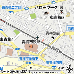東京都青梅市東青梅3丁目9周辺の地図