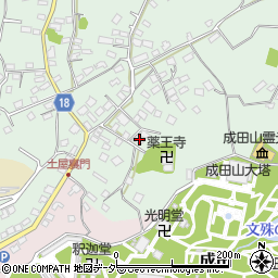千葉県成田市土屋51周辺の地図