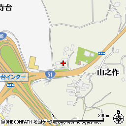 千葉県成田市山之作102周辺の地図