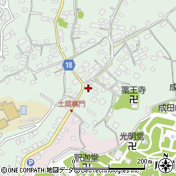 千葉県成田市土屋42周辺の地図