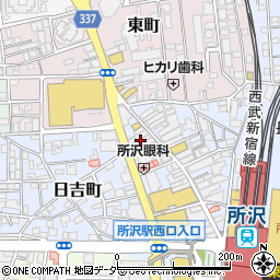 個室と匠焼き鳥＆匠焼きトン 串焼き専門店 東京一樹 所沢店周辺の地図