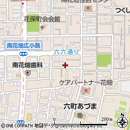 東京都足立区南花畑1丁目周辺の地図