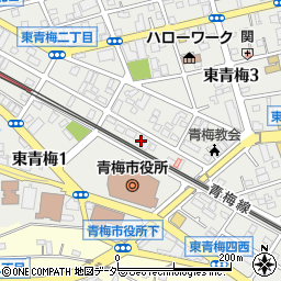 東京都青梅市東青梅3丁目9-4周辺の地図