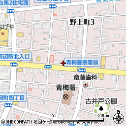 齋藤園茶舗　河辺店周辺の地図