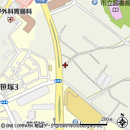 白井停車場線周辺の地図