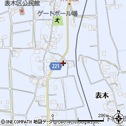 長野県伊那市西春近表木6464-3周辺の地図