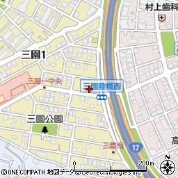 ファミリーマート板橋三園店周辺の地図