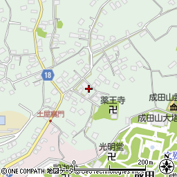 千葉県成田市土屋55周辺の地図
