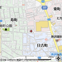 埼玉県所沢市東町2周辺の地図