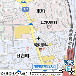 丸亀製麺 所沢プロペ通り店周辺の地図