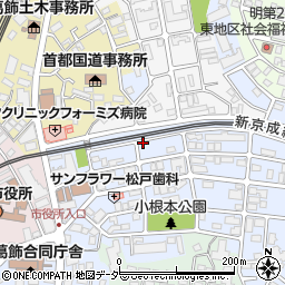 リパーク松戸小根本第３駐車場周辺の地図