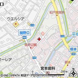 千葉県松戸市根本70周辺の地図