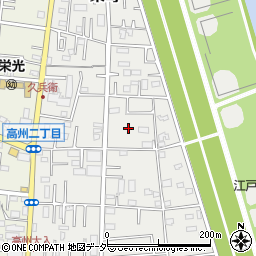 埼玉県三郷市東町周辺の地図