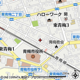 東京都青梅市東青梅3丁目8-8周辺の地図