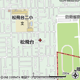 千葉県松戸市松飛台96-9周辺の地図