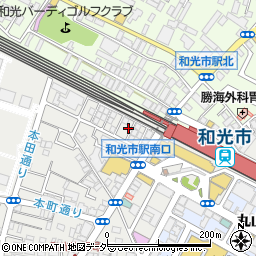 埼玉県和光市本町5-14周辺の地図